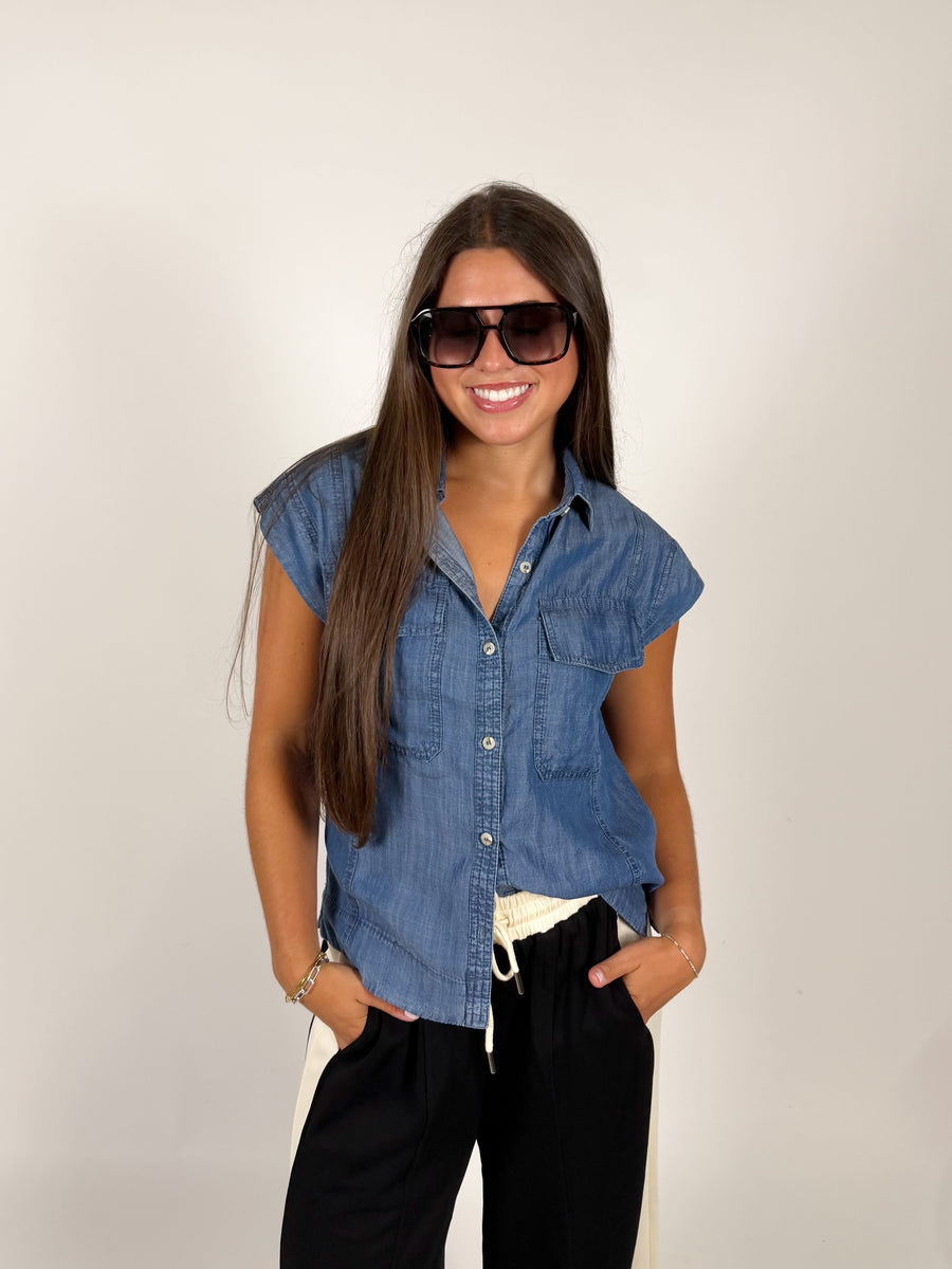 Carrie Cap Sleeve Top