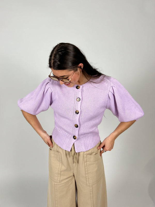 Mae Puff Sleeve Knit Top