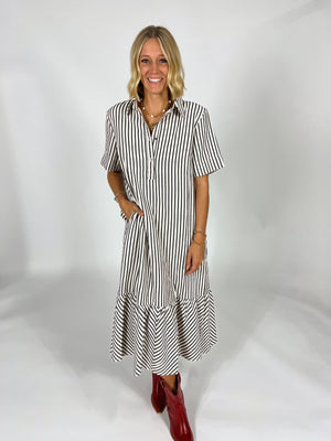 In The Same Stripe Maxi Dress