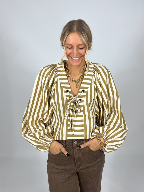 Tie The Knot Stripe Top