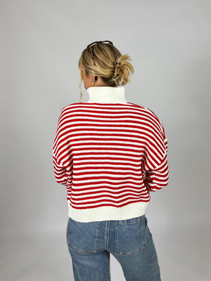 School Spirit Stripe Pullover