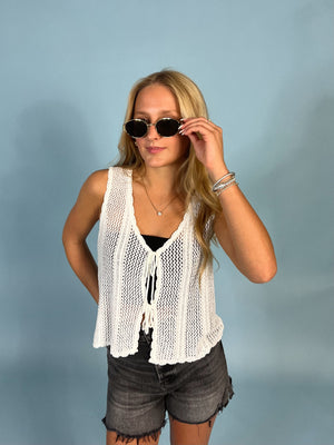 Crochet Knit Vest