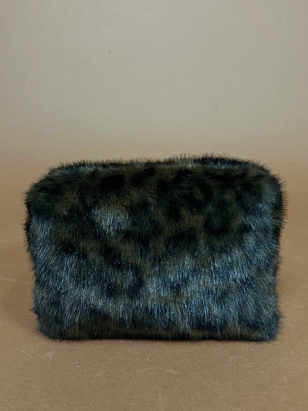 Leopard Lux Cosmetic Pouch