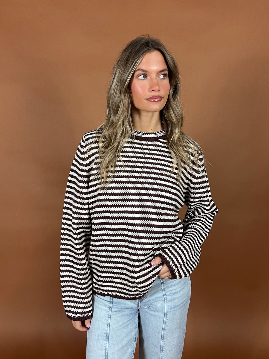 Margot Stripe Knit Sweater