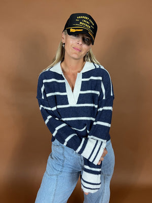 Marina Blue Soft Pullover
