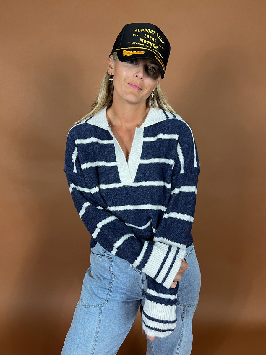 Marina Blue Soft Pullover