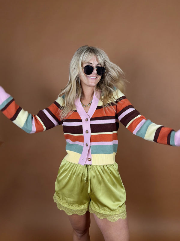 Ronnie Road Stripe Cardigan