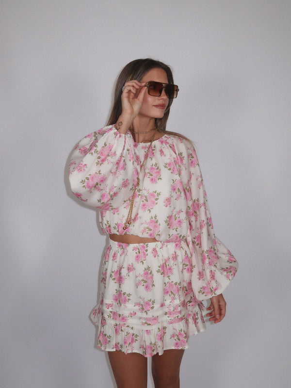 Becca Floral Skirt Set