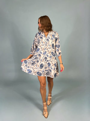 Sophie Midi Sleeve Floral Dress