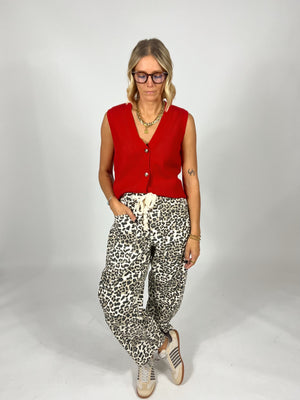 Jack Leopard Barrel Leg