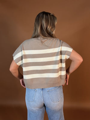 Love Bomb Stripe Sweater Top