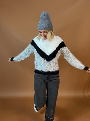 Chickadee Color Block Sweater