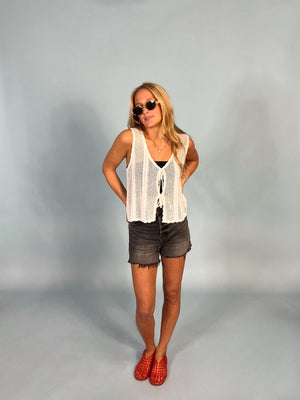 Crochet Knit Vest