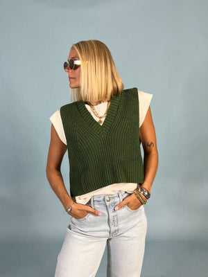 Layered Vest And Tee Duo