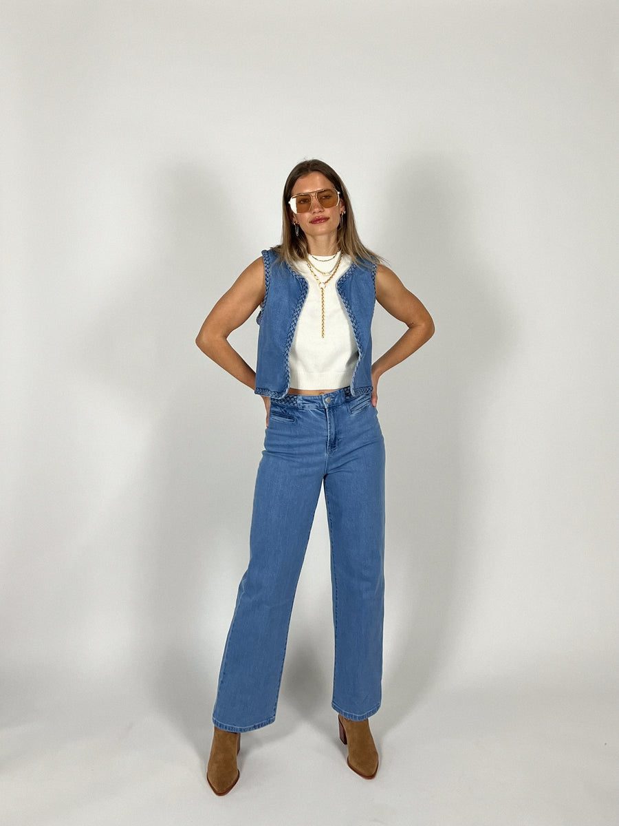 Abby Denim Vest | Wyatt