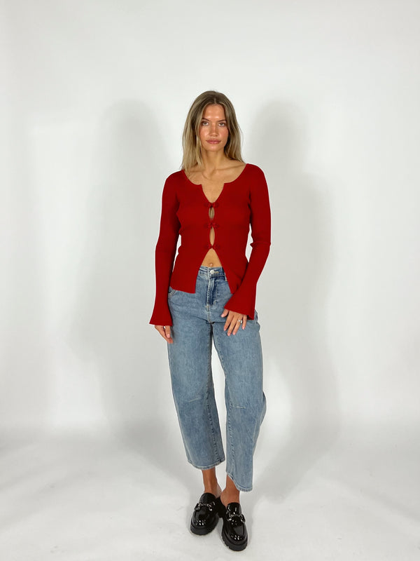 Rosebud Cardigan Top