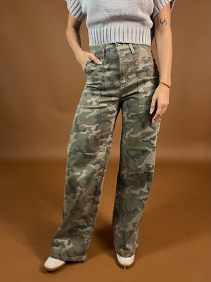 Camo Far Out Patch Pocket Wide Leg