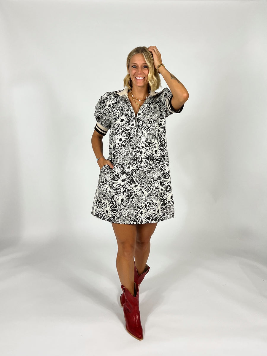 Off The Press Collared Dress