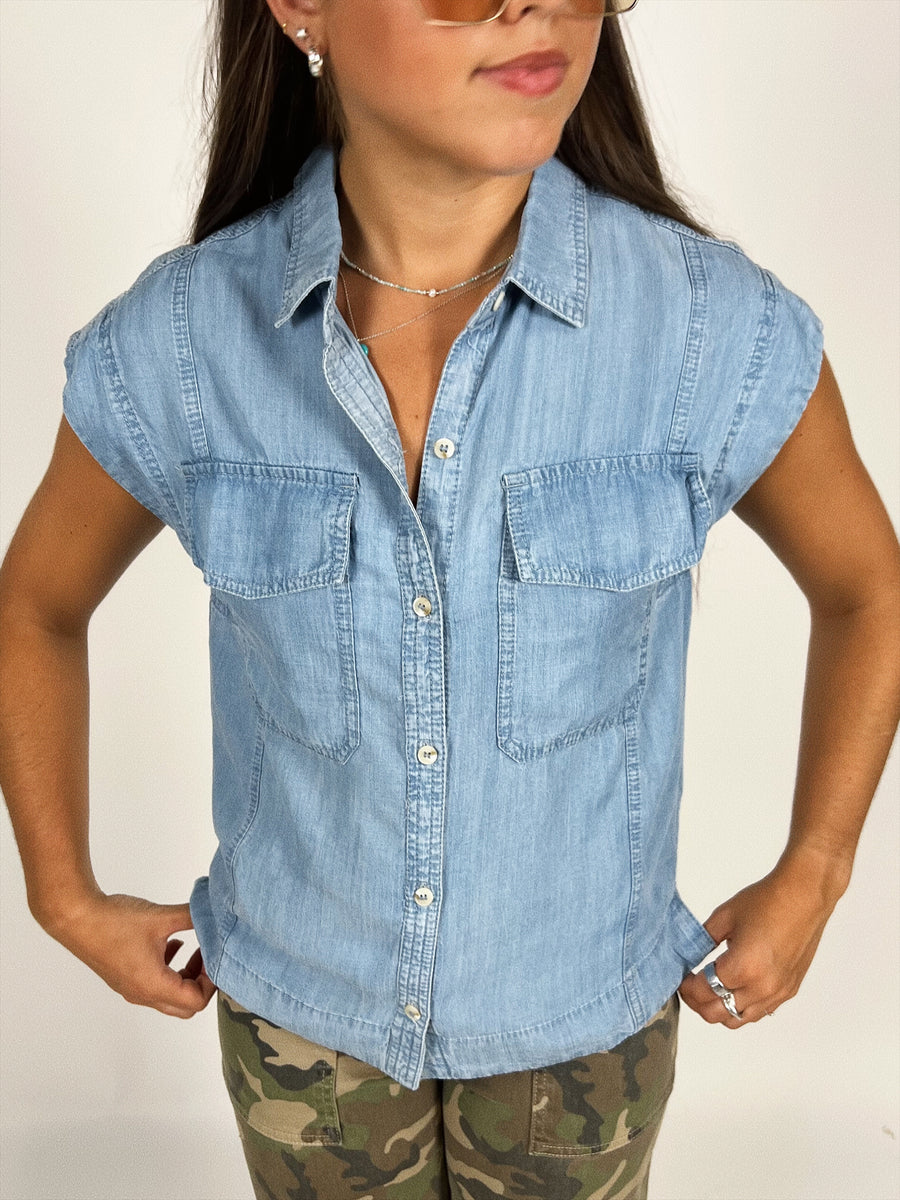 Carrie Cap Sleeve Top