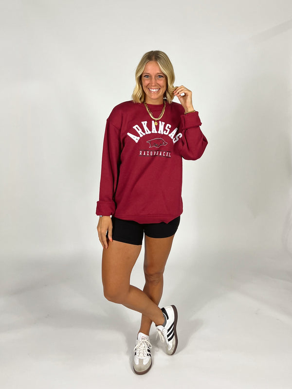 Arkansas Razorbacks Hog Sweatshirt / M