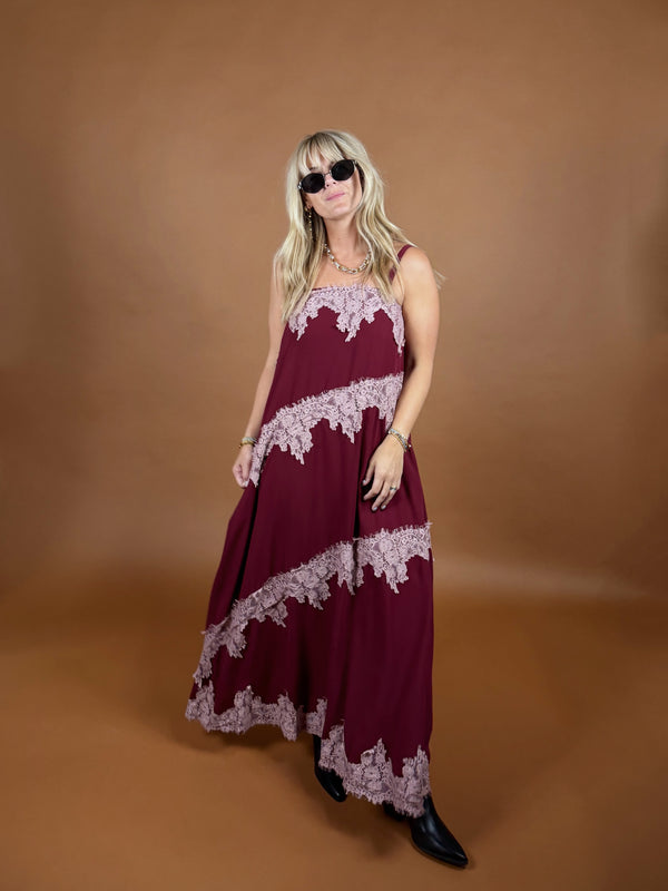 Love on the Run Lace Maxi