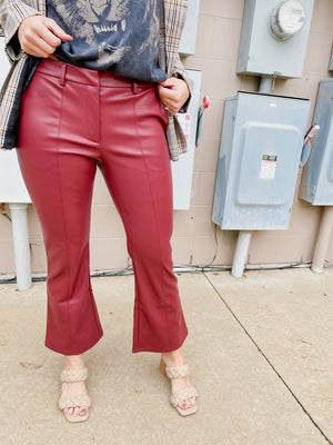 Home Bound Faux Leather Pants