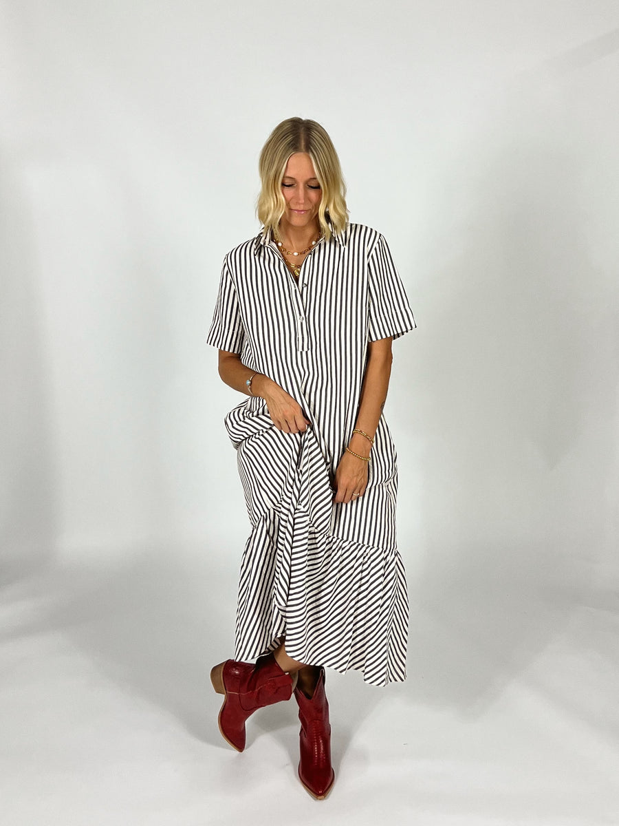 In The Same Stripe Maxi Dress
