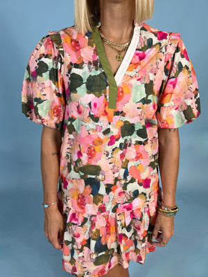 Painted Garden Multicolor Dress