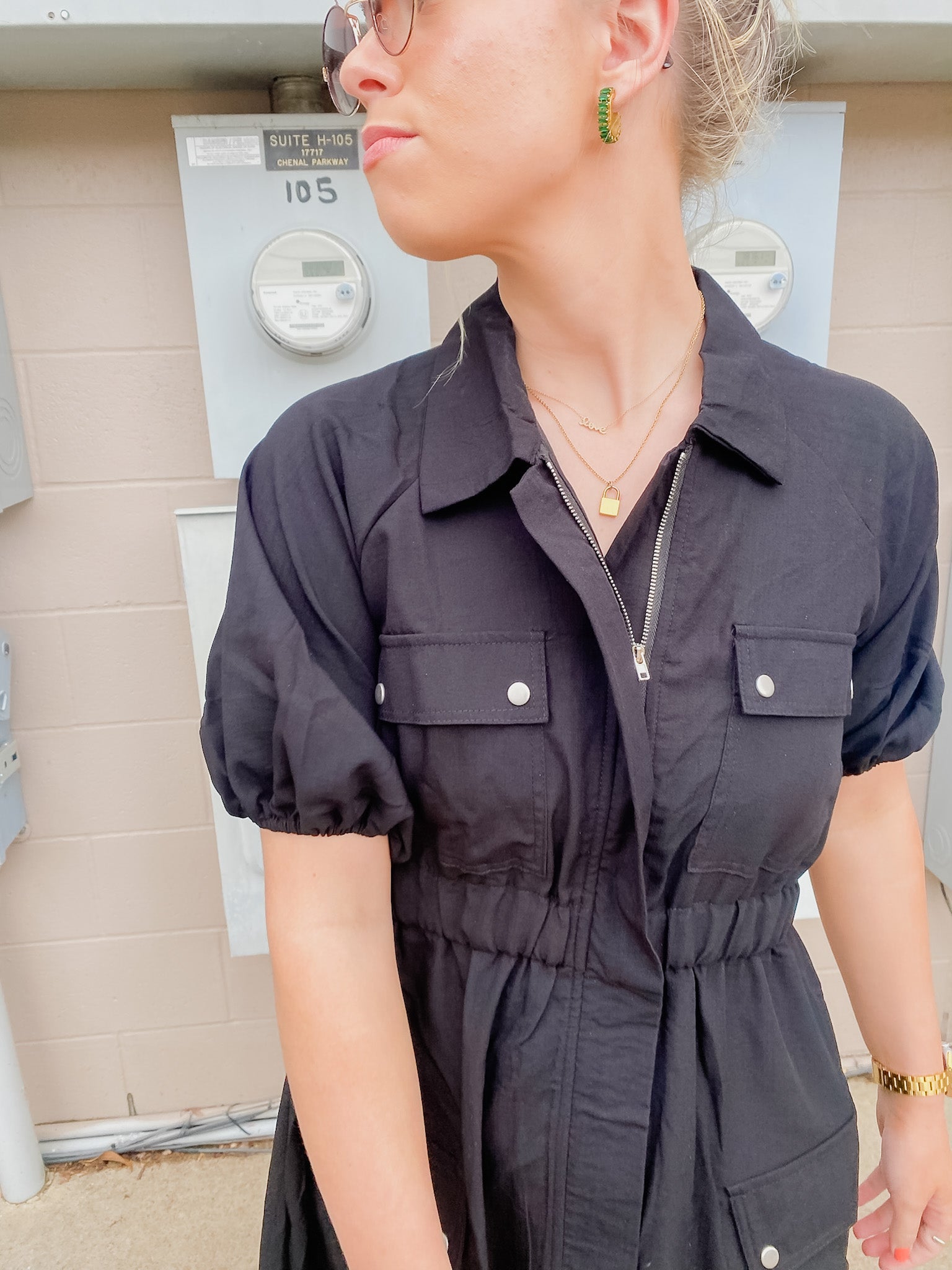 Zip Up Utility Maxi Dress - ShopFringeClothing.com Zip Up Utility Maxi Dress - ShopFringeClothing.com