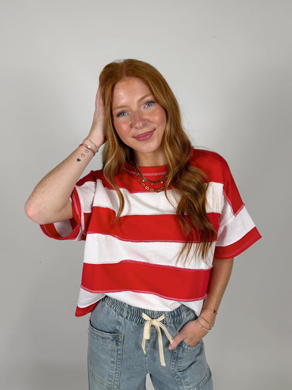 Game On Stripe Tee