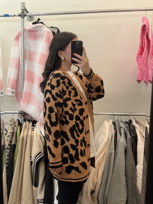 Peyton Cheetah Print Cardigan