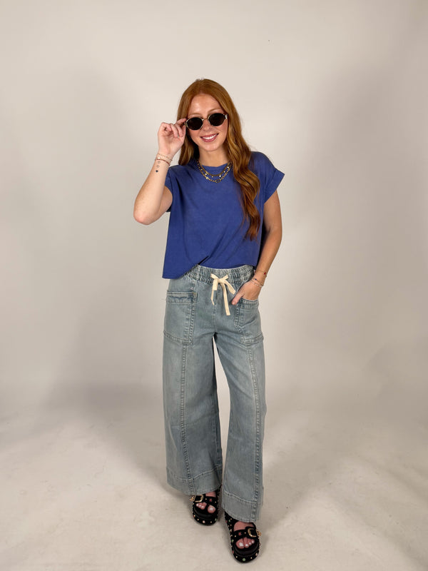 Around Town Drawstring Denim