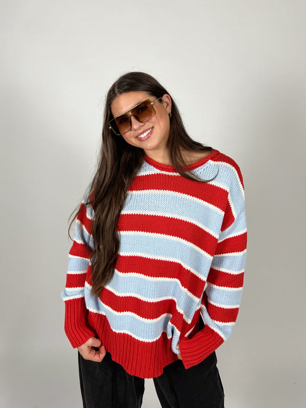 Summit Stripe Sweater