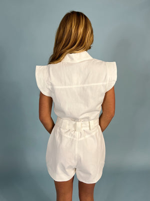 Derby Day Belted Romper