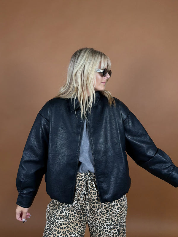 Dylan Leather Bomber Jacket
