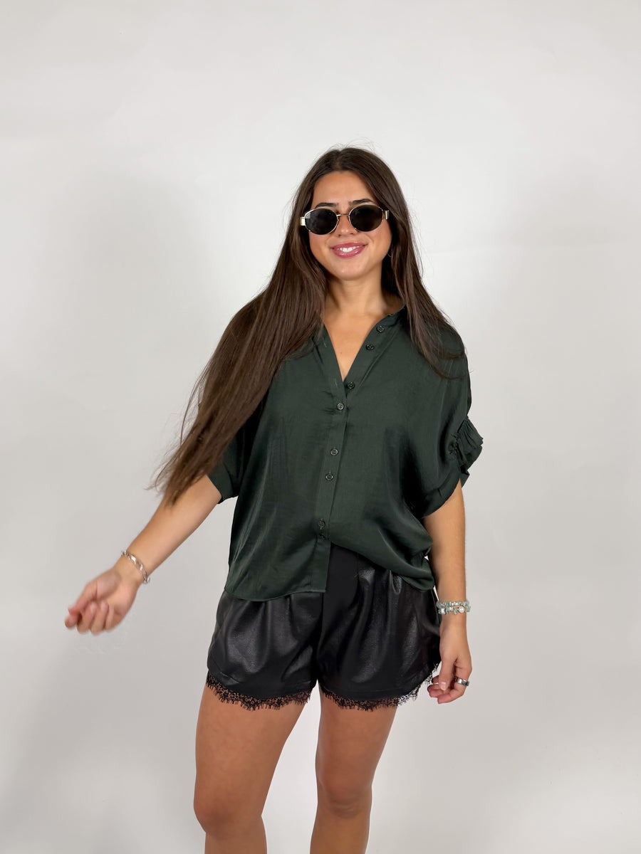 Moonbeam Leather Shorts