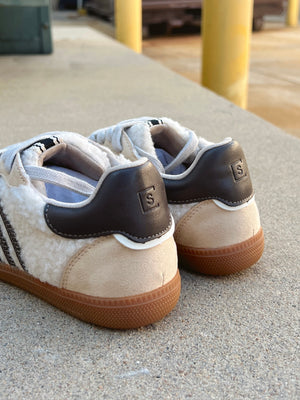 Beige Shearling Stevie Sneaker