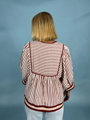 In Perfect Stripe Blouse