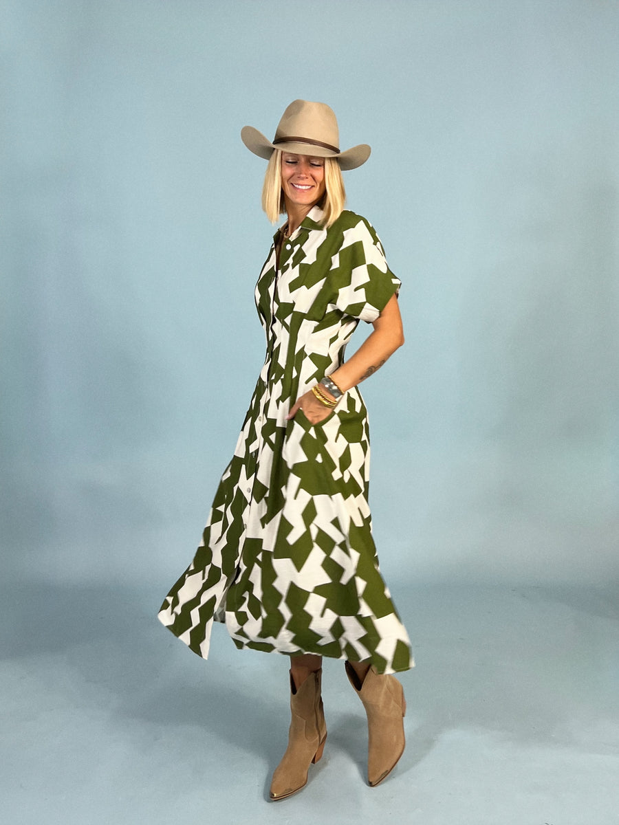 On The Mark Midi Dress