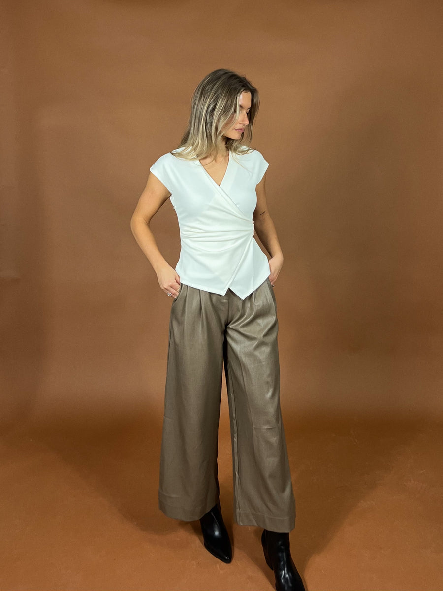 Pinpoint Wrap Top