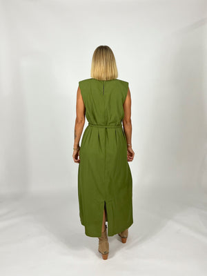 Espresso Please Belted Dress