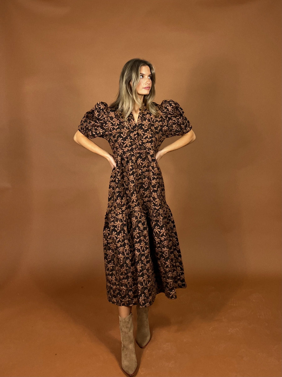 Chestnut Floral Maxi