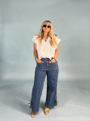 Good Reason Eyelet Top