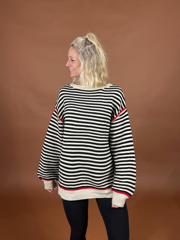 On The Line Stripe Sweater