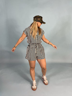 Candice Stripe Romper