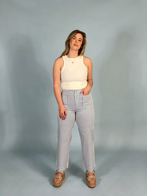 Montauk Stripe High Waist Pants