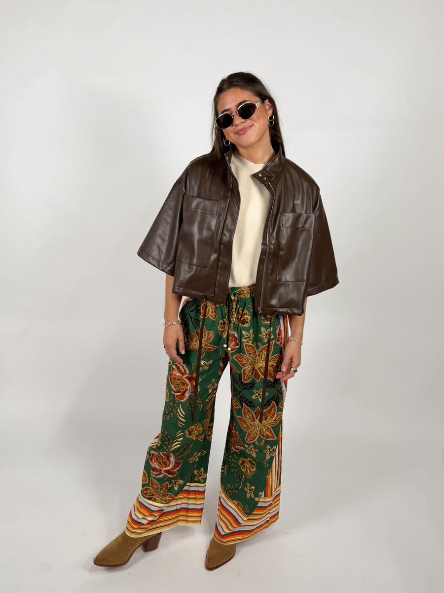Venice Boxy Leather Jacket