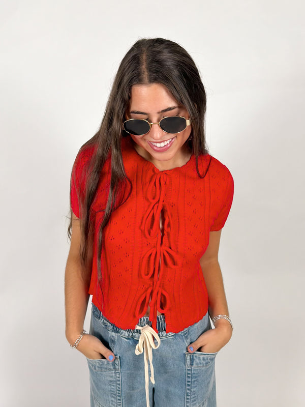 Josie Tie Knit Top