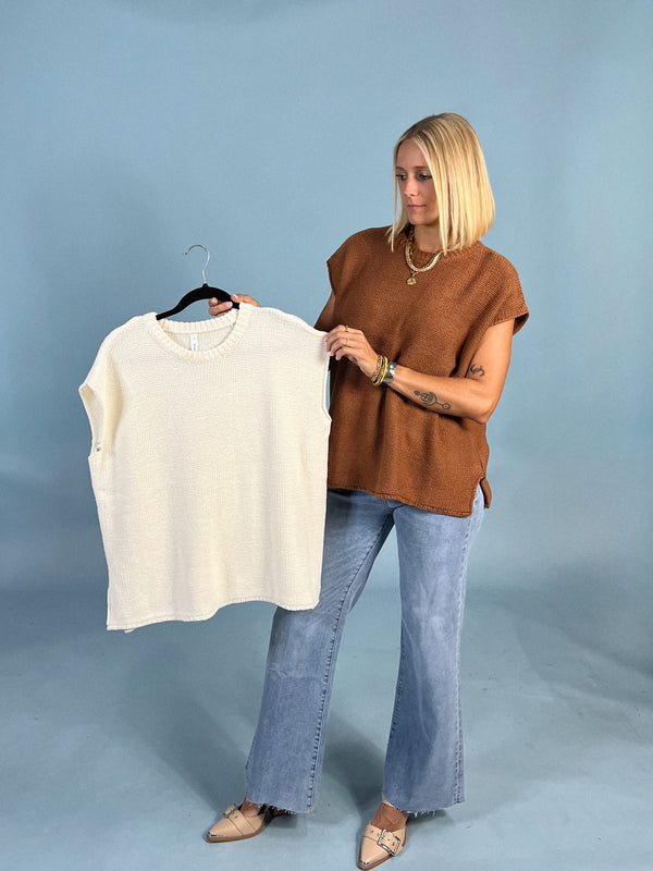Kit Sweater Cap Sleeve