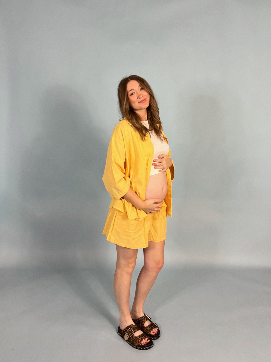Sunflower Drawstring Shorts